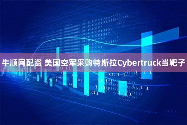 牛顺网配资 美国空军采购特斯拉Cybertruck当靶子