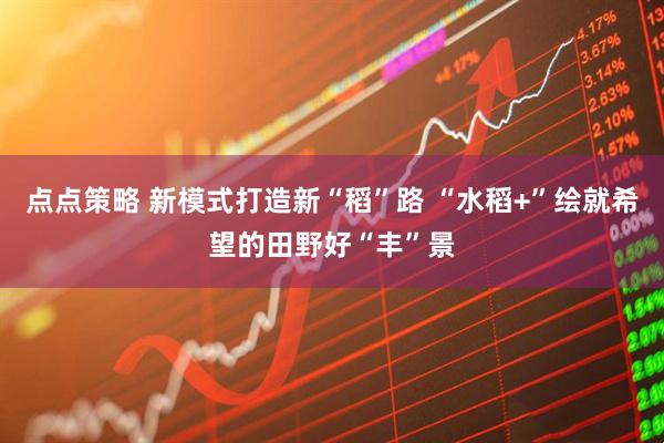 点点策略 新模式打造新“稻”路 “水稻+”绘就希望的田野好“丰”景